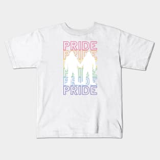 Pride Bigfoot Pair Kids T-Shirt